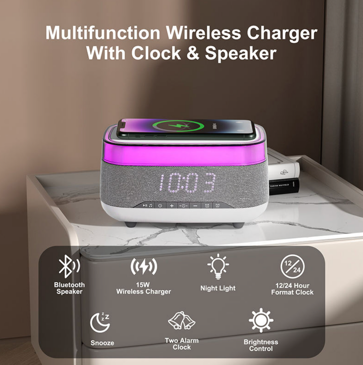 Multifunction Bluetooth Speaker – Smart Wireless Speaker with Portable Design for Home & Travel