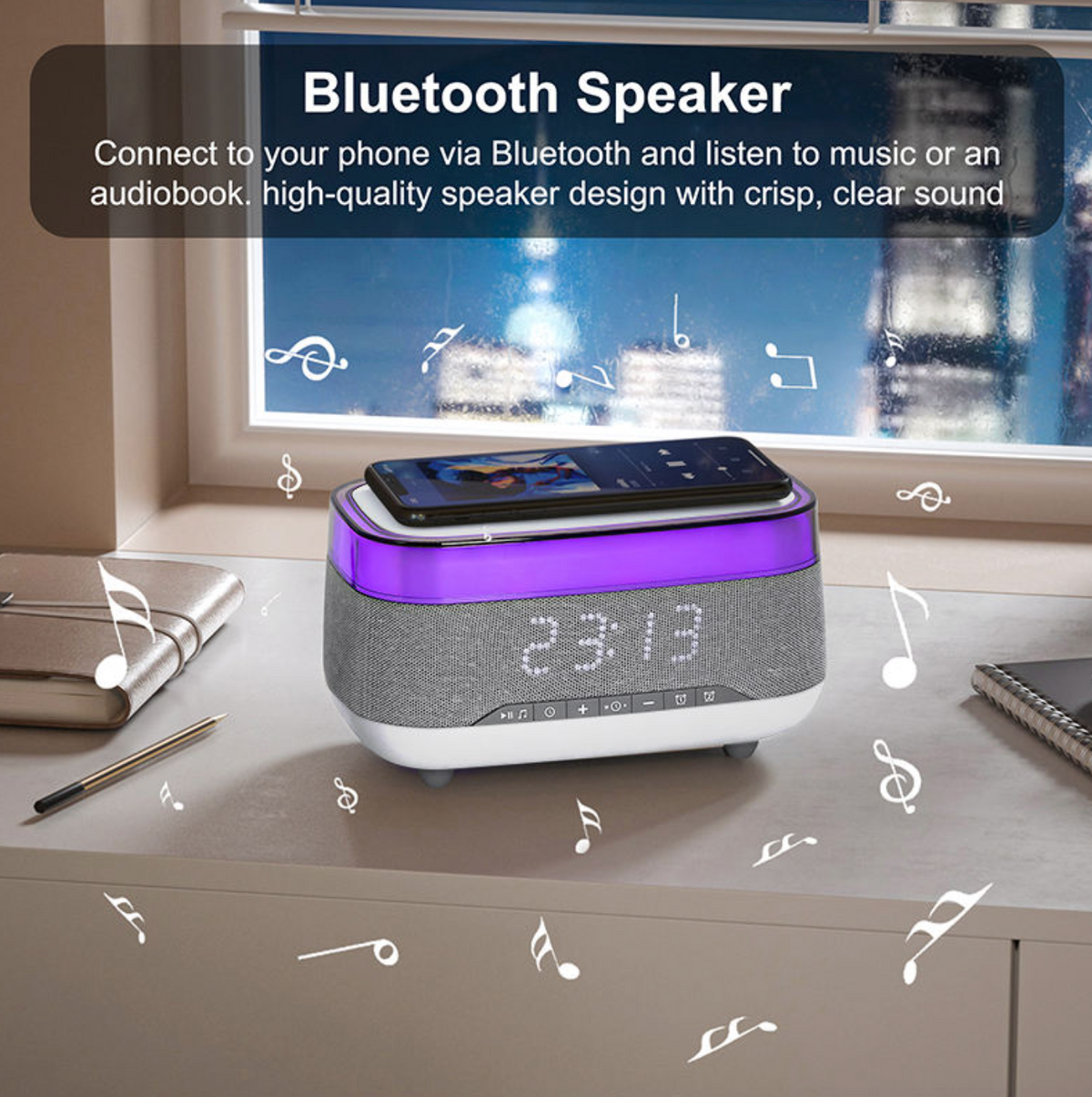 Multifunction Bluetooth Speaker – Smart Wireless Speaker with Portable Design for Home & Travel